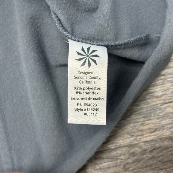 Athleta Plush Tech Fleece Gray Womens M Stretch Gym Running Pullover Hoodie‎ - Picture 5 of 10